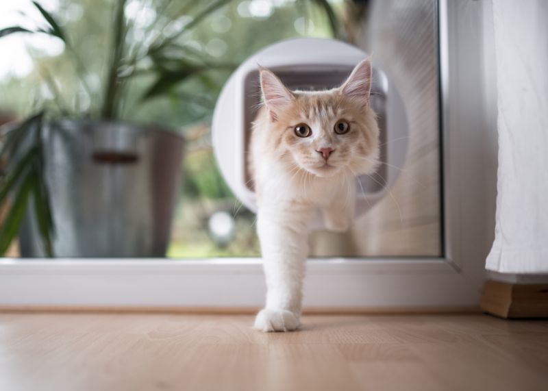 Cat Door Installation detail