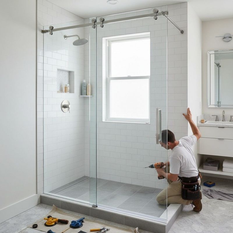 Glass Shower Door Replacement detail