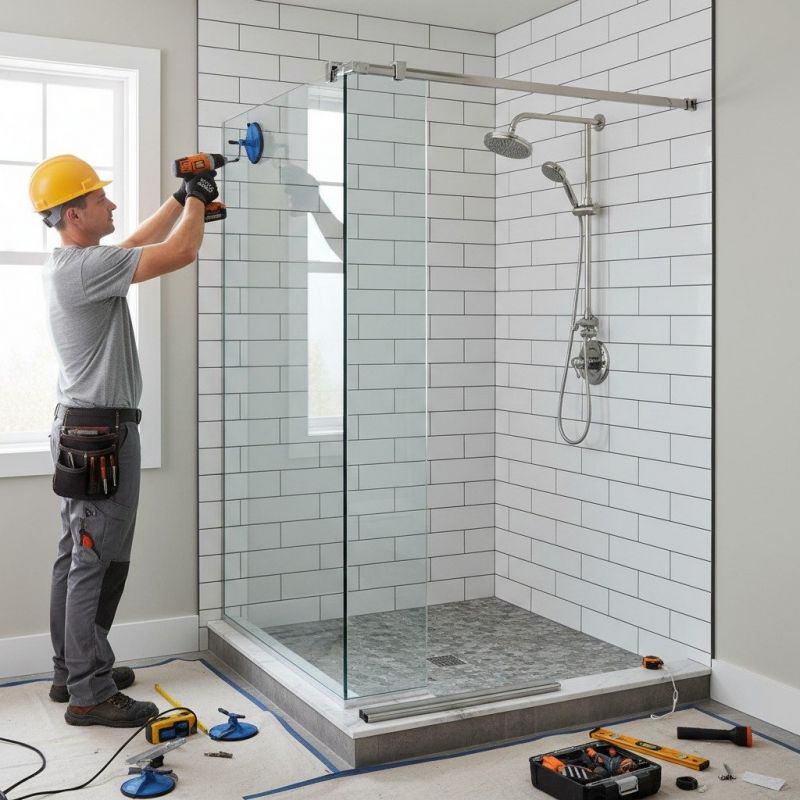 Glass Shower Door Replacement detail