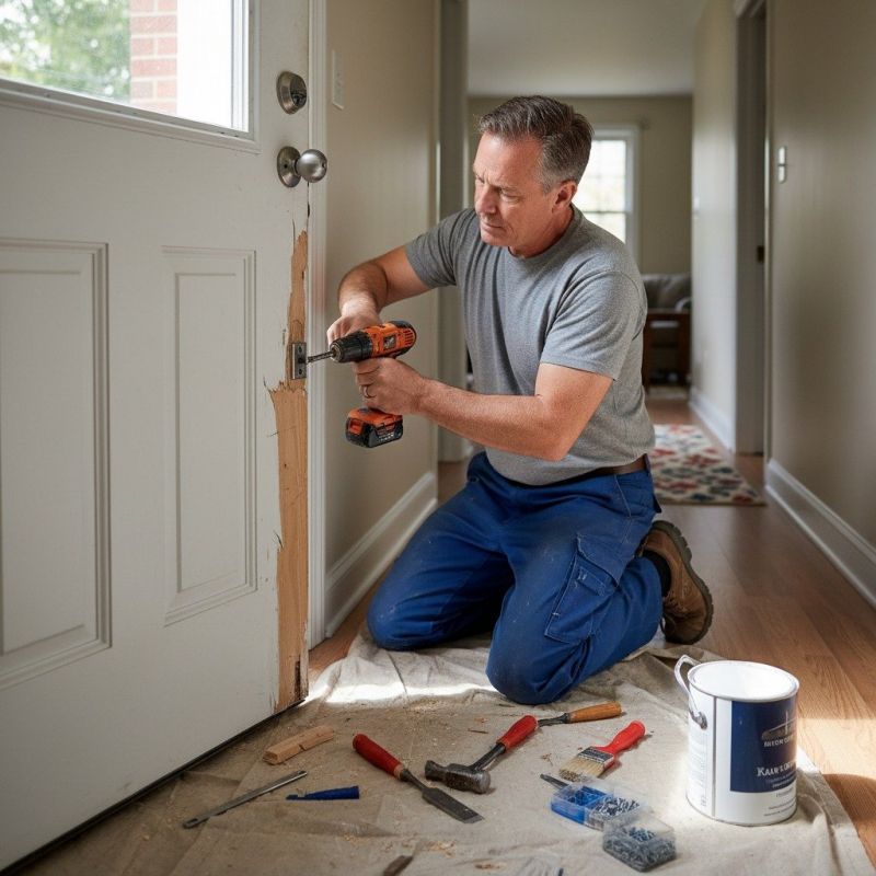 Interior Door Repair detail