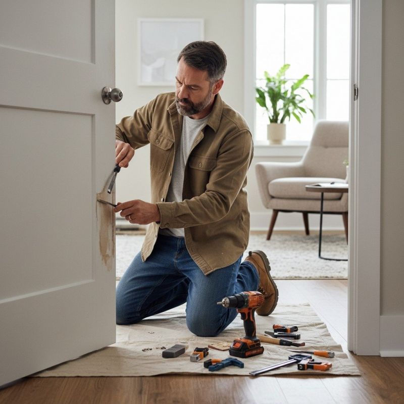 Interior Door Repair detail